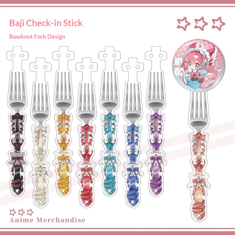 Anime Acrylic Bowknot Fork Sha - Cosplay Prop 评论和价格