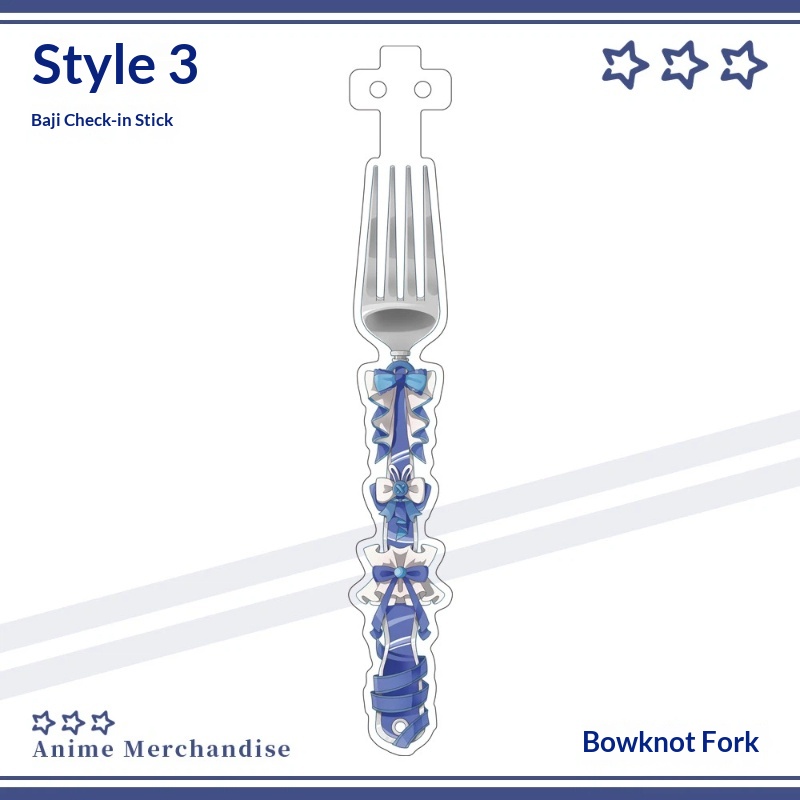 Anime Acrylic Bowknot Fork Sha - Cosplay Prop 评论和价格