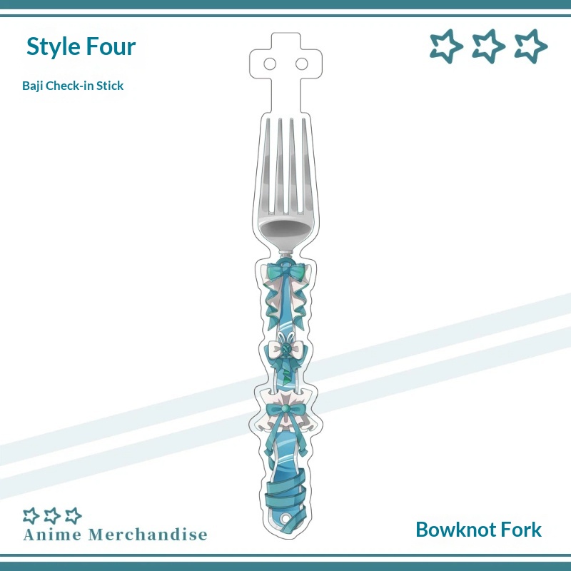 Anime Acrylic Bowknot Fork Sha - Cosplay Prop 评论和价格