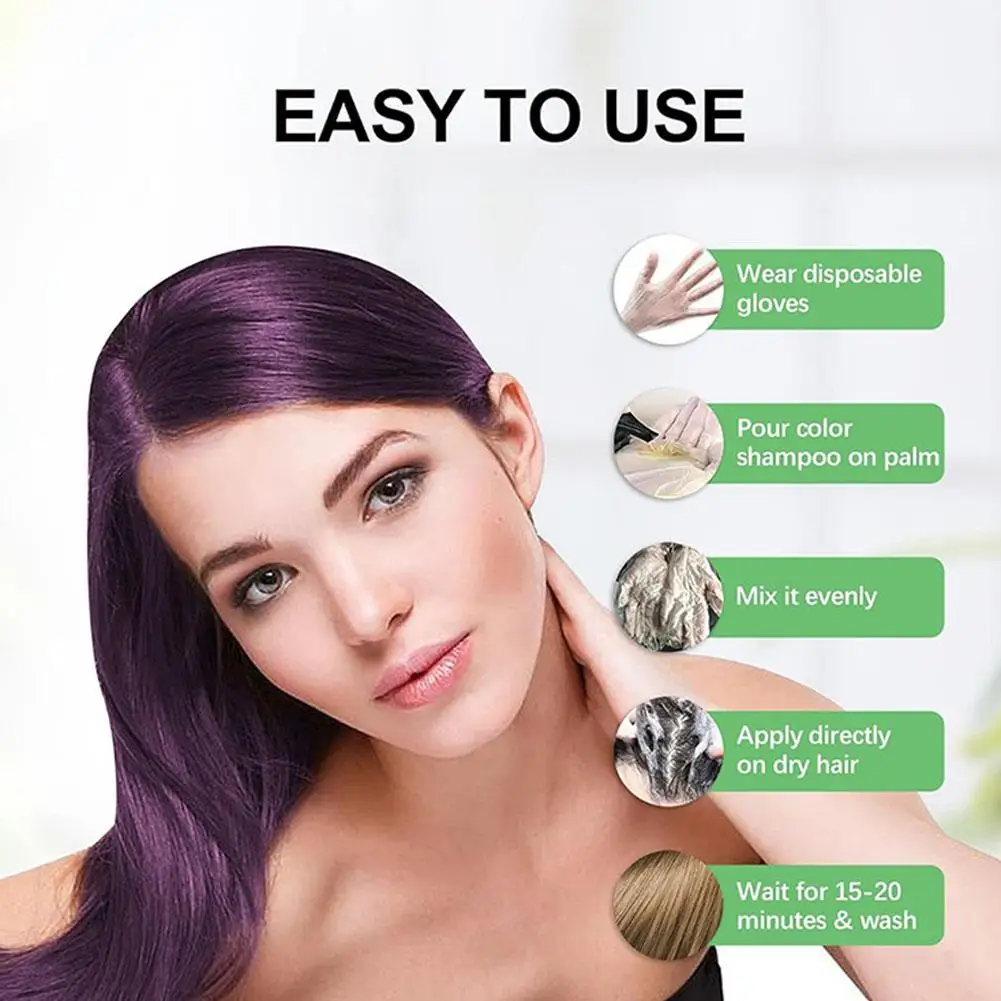 Hair Dye Coloring Shampoo 3 in - Hair Spray Color 评论和价格