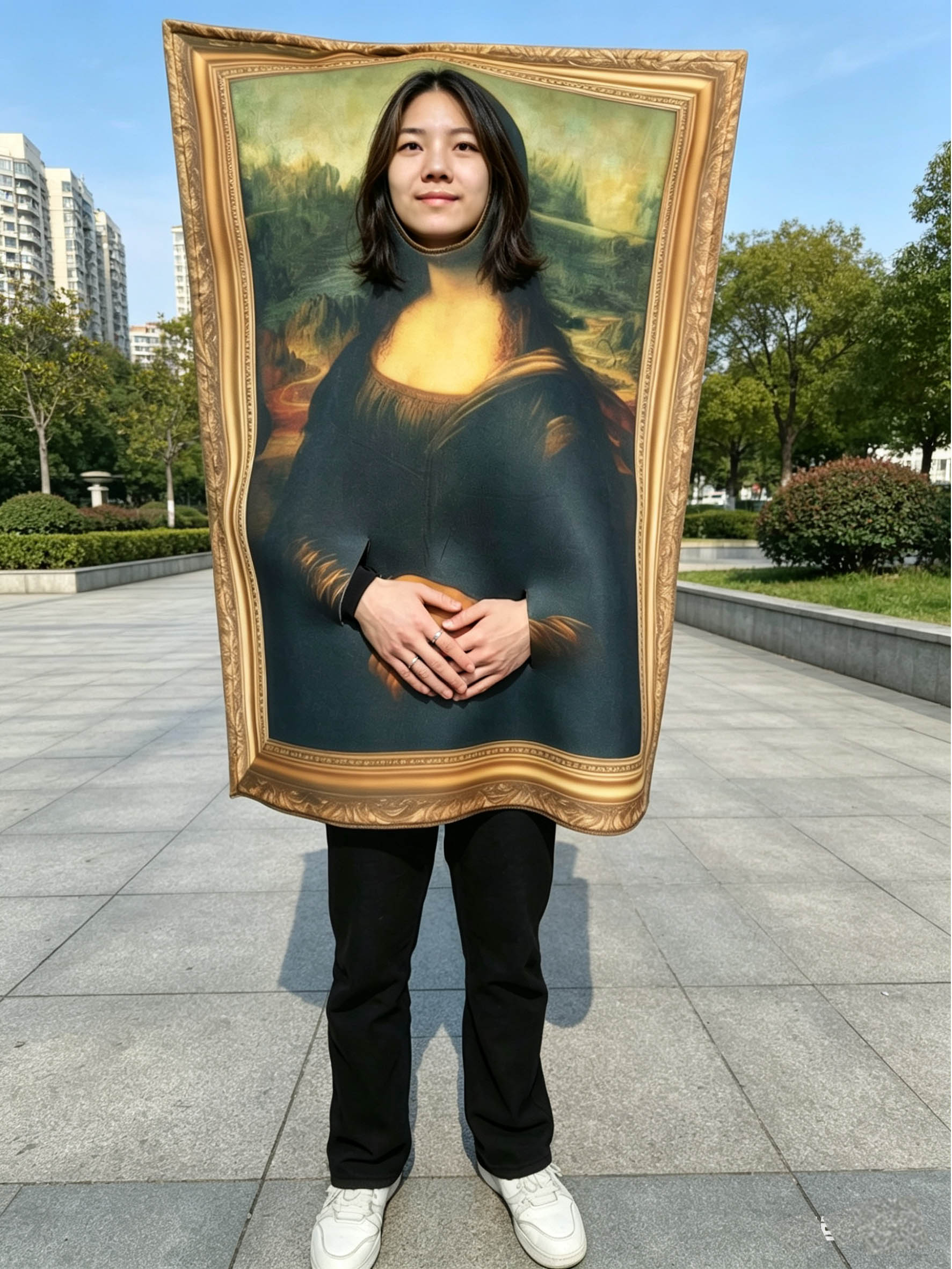 Halloween Mona Lisa Smile Cosp - Cosplay Prop Paint 评论和价格