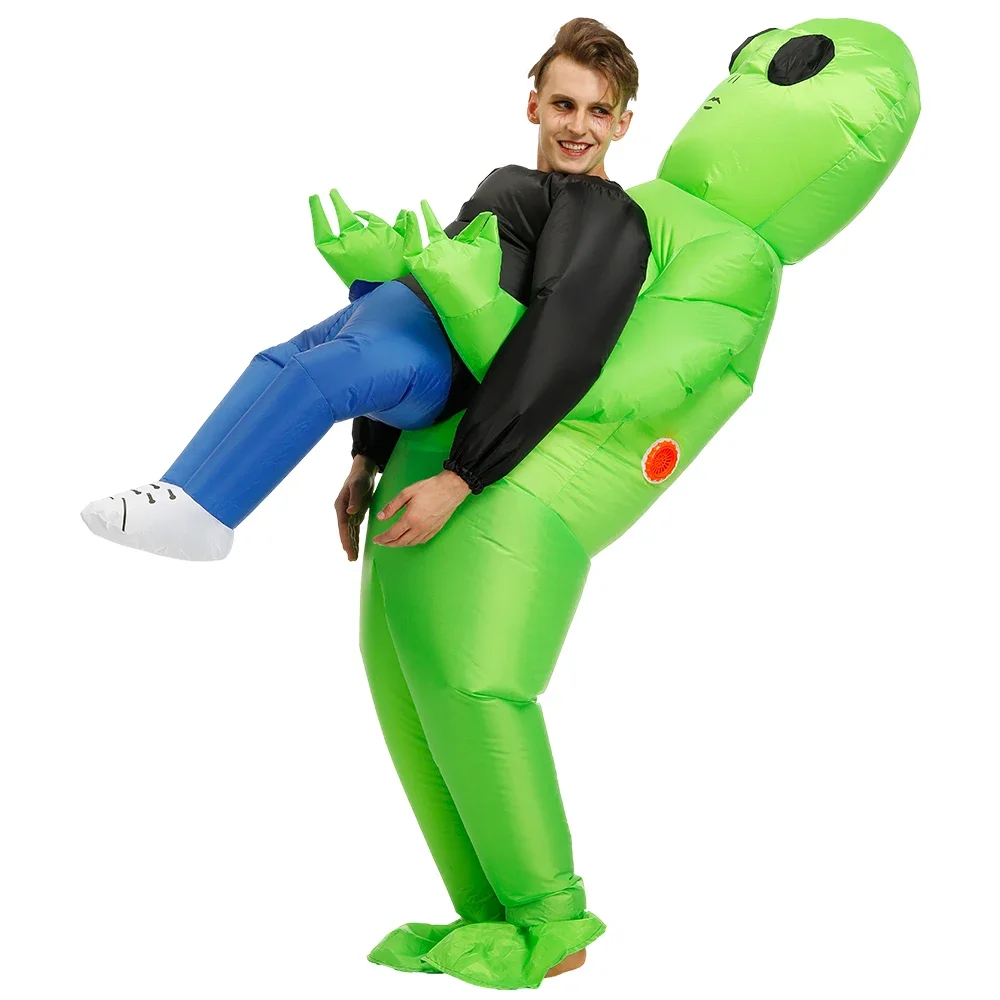 Men Women Funny Alien Blow Up  - Cosplay Prop 评论和价格