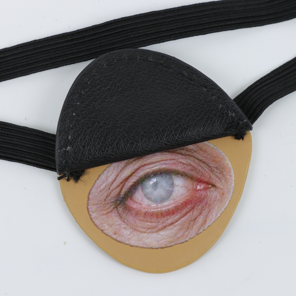 Black PU Leather Pirate Eyepat - Cosplay Prop 评论和价格