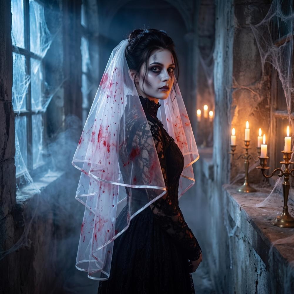 Easy to Wear Hair Comb Veil Gh - Easy Cosplay Prop 评论和价格